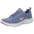Skechers Damen Flex Appeal 4.0 Brilliant View Sneaker, Slate Mesh Trim, 37.5 EU