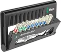 Wera Fahrrad Werkzeugset Bicycle Set 9 / 05004177001 | 10-teilig | Mini-Ratsche 1/4" | Edelstahl-Bits | kompakt