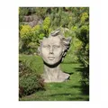 Gartenfigur Gesicht "FRAU", Antik, Medium-Original von Vidroflor-