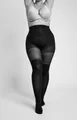 Camano Overknee-Strumpfhose fine curvy 70 DEN DEN 70/30, Glitzerstreifen, Curvy-Tights