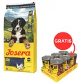 JOSERA Junior Kids junge Hunde 12,5kg + JOSERA Meat Lovers Pure 6x400g GRATIS