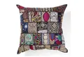 Casa Moro Dekokissen Orientalisches Patchwork Kissen Mar 40x40 cm aus Baumwolle, Besticktes Zierkissen