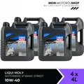 Liqui Moly Motorbike 4T Basic Street 10W-40 Motorrad Öl 4x4 Liter = 16 Liter
