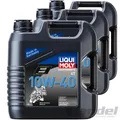 3x4L LIQUI MOLY MOTORÖL MOTORBIKE MINERALISCH 4TAKT 10W-40 passend für API SP