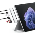 SATECHI USB-C Dual Hub 6-in-1 für Surface, USB4 100W 40 Gbps Datenübertragung, 6K mit 60Hz, HDMI-Anschluss 4K mit 60 Hz, USBC & USB-A 3.2 Gen 2 (10 Gbps), SD/microSD UHS-I-Kartenleser