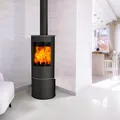 Fireplace Elite Livorno Kaminofen Glas Schwarz