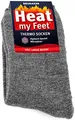 BRUBAKER 2 Paar Heat my Feet Unisex Thermo Socken Grau Größe 43-46