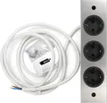 THEBO 3-fach Unterbausteckdose ST 3002 in EDELSTAHL / THEBO Licht / Steckdosen / Schukostecker