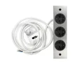 THEBO 3-fach Unterbausteckdose ST 3002 in EDELSTAHL / THEBO Licht / Steckdose...