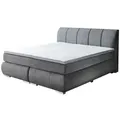 Sun Garden BX 2120 Malin Boxspringbett Holzwerkstoff/Stoff mit TFK-Matratze - Braun