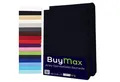 Buymax Spannbettlaken 2-er Set, Doppelpack, Bettlaken, Jersey 100% Baumwolle, Gummizug: rundum, (2 Stück), Pflegeleicht und Atmungsaktiv in Verschiedenen Farben und Größen