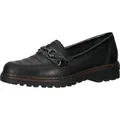 Rieker Loafers - Graphitschwarz Glattleder Größe: 38 Normal - Schwarz - 38