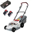 Akku Mäher 37cm 2x20V Mulchfunktion leise 2x Akku kraftvoll ICM 2-2037 IKRA
