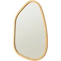 [en.casa] Wandspiegel, Gold, Glas, Freiform, 58x80x1.8 cm, Spiegel, Wandspiegel