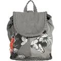Stylischer Damen-Rucksack in Grau - mit Mickey Mouse und Extras - Grau