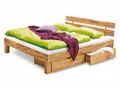 Massivholzbett INGA LF 180x200 cm braun