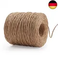 Herefun 200M Papierkordel Papierdraht Natur, Papierkordel Natur Dekodraht zum