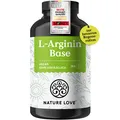 NATURE LOVE® L-Arginin Base mit Citrullin - 365 Kapseln - 99,7+% Reinheit