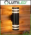 Wandleuchte 2x E27 Wandlampe Außenleuchte IP54 Außen Garten Fassade Lampe 230V