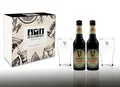 Guinness Geschenkset - 2x Guinness Extra Stout Bier 0,33L (4,1% Vol) + 2x Gläser - Inkl. Pfand MEHRWEG
