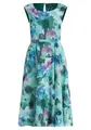 Vera Mont Damen Cocktailkleid mit Print Emerald/Green,42