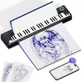 PeriPage Pino Tattoo Drucker, Tattoo Stencil Drucker Kompatibel, Transfer Tattoo Printer für Anfänger/Künstler,Thermodrucker mit Pad & Phone & PC, Tattoo-drucker Bluetooth mit 5pcs Transferpapier