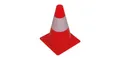 Perel Leitkegel - Rot/Weiß - 30 cm