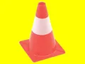 1190-30 Leitkegel 300mm Warnkegel Absperrhut Pylon Höhe 30cm rot/weiß Kunststoff