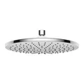 Bürstenking Duschkopf Regendusche, ø 23 cm, ½ Kugelgelenk, einfache Montage, leicht zu reinigende Regendusche, Regendusche Duschkopf mit Silikon Düsen, Chrom