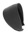 axy Breiter Haarreif aus Strickstoff Wunderschön Damen Stirnband Haarschmuck Haarreifen Hairband HR38A (Dunkelgrau, Extra breit)