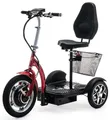 3 Rad Elektromobilität Roller Seniorenmobil Dreirad mit Korb ROT VELECO ZT16