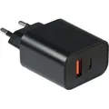 Inter-Tech Ladegerät PD-2120, USB-C + USB-A Charger, (ohne Kabel, PD - Schwarz