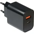 Inter-Tech Ladegerät PD-2120, USB-C + USB-A Charger, schwarz