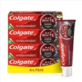Colgate Max White Charcoal Zahnpasta Aktivkohle Oberflächenverfärbungen 4x 75ml