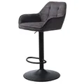 Unique Furniture NOLAN Barstuhl Grau Stoff 50840001