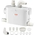 Abwasser Hebeanlage 500w Fäkalienhebeanlage 8m Förderhöhe Abwasserpumpe 6600l/h Haushaltspumpe 2900u/min Schmutzwasserpumpe Eingebautes Rückschlagventil Wartungfrei Wc Dusche Waschbecken - Vevor