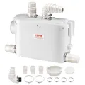 VEVOR Hebeanlage Kleinhebeanlage Fäkalienpumpe 500W für WC Dusche Waschbecken