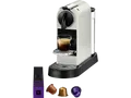 DELONGHI Citiz EN167.W Nespresso EN167.B, stylisch schlankes Design auch für hohe Gläser, schnelle Aufheizzeit, einfache Bedienung, Kapselmaschine Weiß
