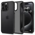 Spigen für iPhone 15 Pro Max Ultra Hybrid Hülle [Anti-Yellowing] Case Handyhülle Schutzhülle Cover Transparent Durchsichtig Dünn Slim -Frost Black