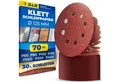 S&R Schleifpapier Klett Schleifpapier Professional, Set 125 mm, (Set, 70 St., 70 St: je 10x P60, P80, P120, P180, P240, P320, P400), 8 Löcher, Schleifblätter für Exzenterschleifer