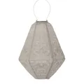 LUMIZ Solarlaterne - für Außen - Marrakesh - Kann - Gartenbeleuchtung - Solarlampen - Gartendeko - 30cm - Hell Taupe