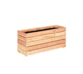 Mega-Holz Pflanzkübel Modulo aus Lärchenholz - Naturbelassener Blumenkasten für den Garten (DIY-Set), 90 x 30 x 39 cm, 105 L Fassungsvermögen