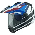 Arai Tour-X5 Africa Twin Motocross Helm, schwarz-weiss-blau, Größe M für Männer