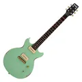 Slick SL60 SG E-Gitarre Surf Green Wraparound Bridge Vintage Ahorn Aged Pickup