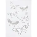 Flexible Schablone, A4 , Schmetterling, 1 Stück Selbsthaftende Folien-Schablonen