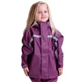 BMS Buddeljacke, Regenjacke für Kinder mit abnehmbarer Kapuze in beere Größe 92