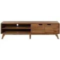 TV-Board Sheesham 180x40x48 natur sandgestrahlt lackiert MALMÖ 2 #222