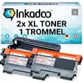 Inkadoo Toner+Trommel kompatibel für Brother DCP-7055w 7057 HL-2130 2135w FAX 2840 2845 2940