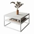 Lookway Couchtisch NOVA MARMOR mit Ablage (1x Tisch), Breite: 68,5 cm