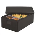 Papstar Isolier Transportbehälter schwarz 60 x 40 x 23cm 30 l 15104